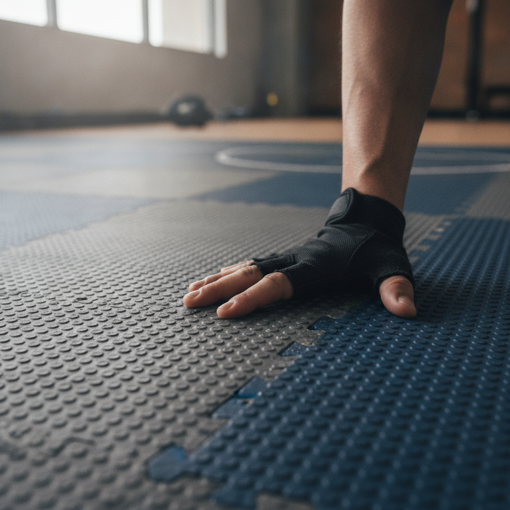 Sport Flooring no peoples faces just hand